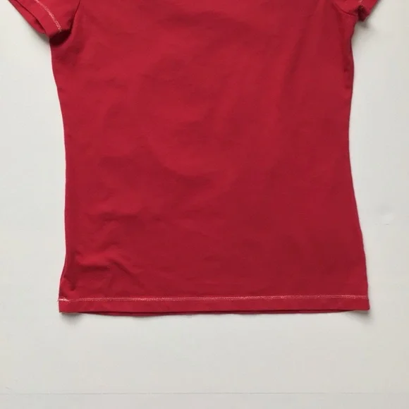 Disney Parks Red Christmas Mickey & Minnie Tee XS - Picture 6 of 10